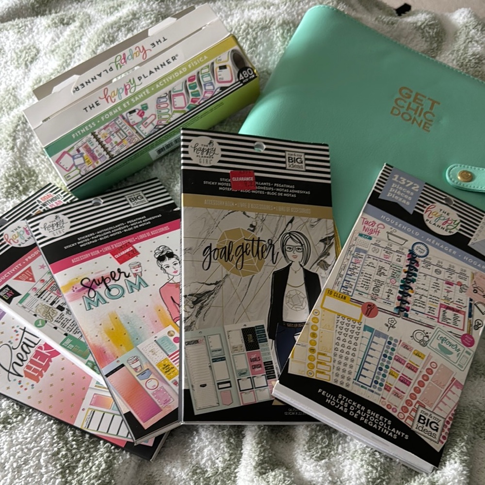 The Happy Planner Sticker Books and Planner Set